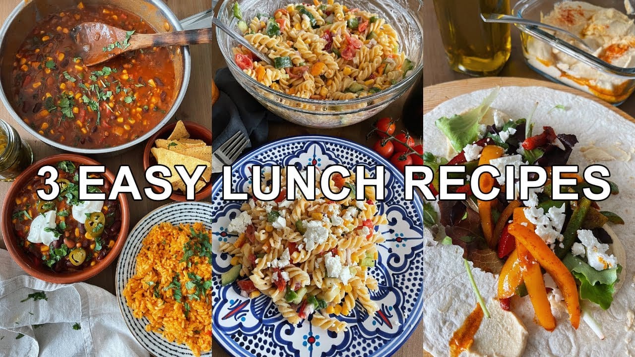 3 QUICK, EASY & CHEAP LUNCH RECIPES | PERFECT FOR LEFT OVERS | VEGETARIAN