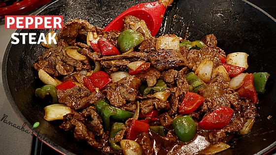 Easy way to make  the tastiest  Pepper Steak recipe for your family  –  cooking stir fry