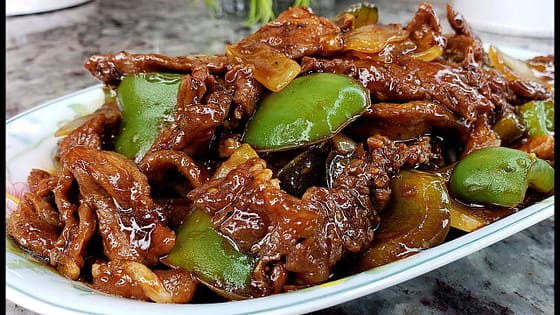 PEPPER STEAK | Chinese Take Out Pepper Steak | Cook #WithMe | Velveted Beef Stir Fry