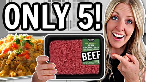The EASIEST 5 Ingredient BEEF Recipes – What’s For Dinner!
