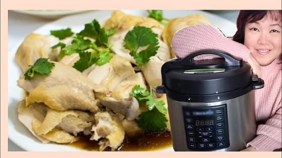 Pressure Cooker Hainanese chicken rice | Instant pot multi cooker recipes |