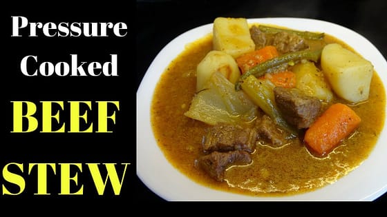 Pressure Cooker Beef Stew Recipe