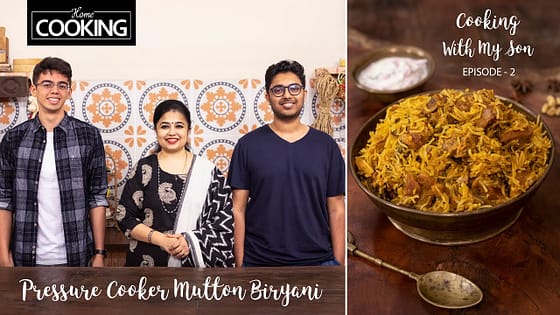 Cooking With My Son | Episode 2 | Pressure Cooker Mutton Biryani | Biryani Recipe | Lunch Recipes