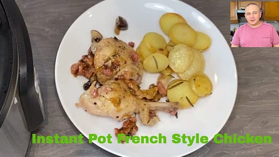 Instant Pot Recipes. French style chicken in pressure cooker recipe.