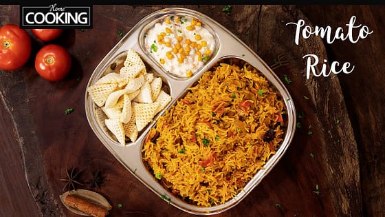 Tomato Rice in Pressure Cooker | Thakkali Sadam | Rice Recipes | Tomato Pulao | Lunch Box Recipes