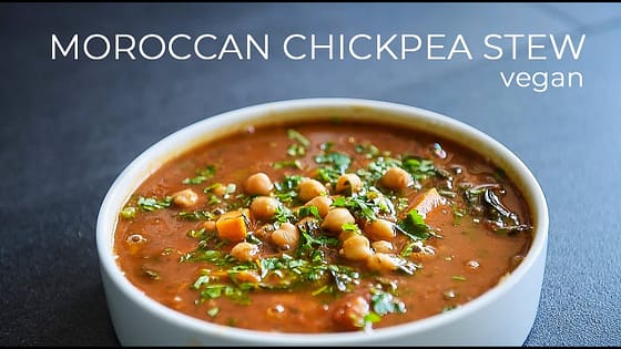 VEGAN MOROCCAN INSPIRED CHICKPEA STEW RECIPE | EASY ONE POT MEAL!