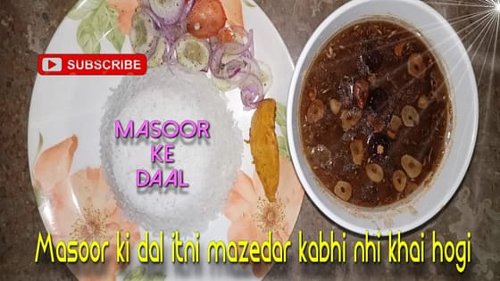 Masoor Dal Recipe With Pressure Cooker||10 Minutes Main Dal Tayar||Masoor Dal Chawal easy  cooking
