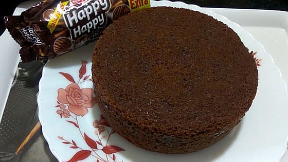 Happy Happy Biscuit Cake in Pressure Cooker Recipe | Eggless Yummy Biscuit Cake Recipe Without Oven