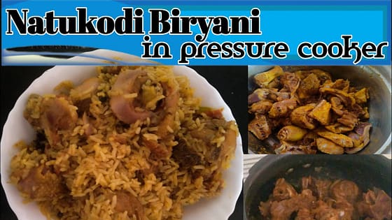 natukodi Biryani in pressure cooker 🤤🤤 |cooker biryani | biryani recipe intelugu@ALLURIS DELIGHT