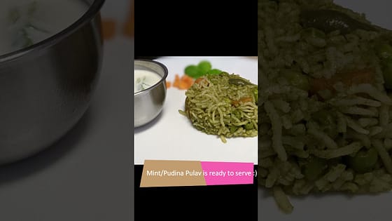 Mint Pulao recipe – without onion and garlic in Instant Pot/Pressure cooker recipe #pudinapulao