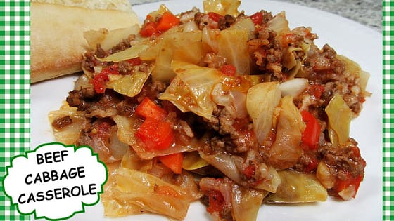 BEEF and CABBAGE CASSEROLE RECIPE