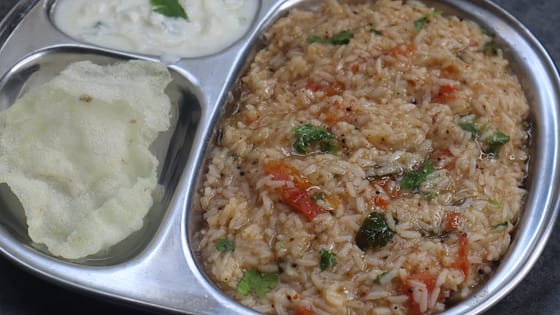 Rasam Rice  | One Pot Rasam Rice in Pressure Cooker | Rasam Sadham | Quick & Easy Lunch Box Recipe