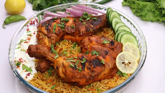 Chicken Rice Platter,Ramadan Special By Recipes Of The World