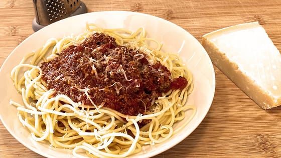 Spaghetti Ragu Bolognese Jamie Oliver recipe in pressure cooker. Pressure King Pro /Sage (Breville)