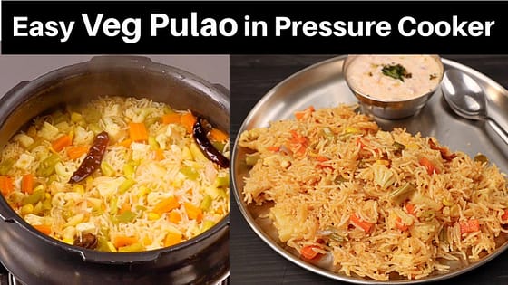 वेज पुलाव और रायता बनाने का सबसे आसान तरीका | Pressure Cooker Recipe | Veg Pulao Recipe in Cooker