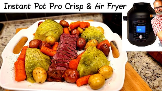 Corned Beef and Cabbage | Pressure Cooker recipe Instant Pot PRO Crisp and Air Fryer or Ninja Foodi
