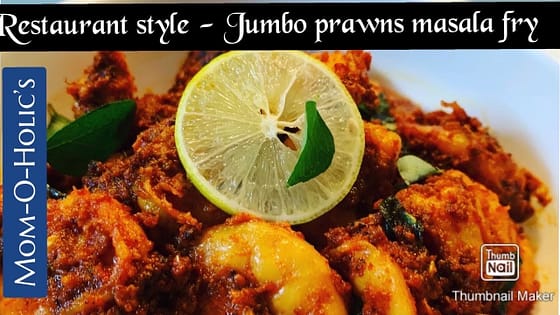 Restaurant- style Jumbo prawns masala fry | Seafood recipes | Prawn fry |
