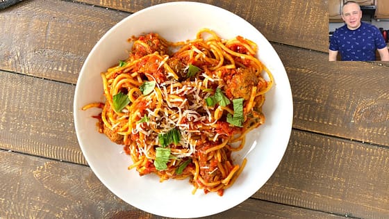Pressure King Pro – Meatballs Spaghetti recipe in pressure cooker